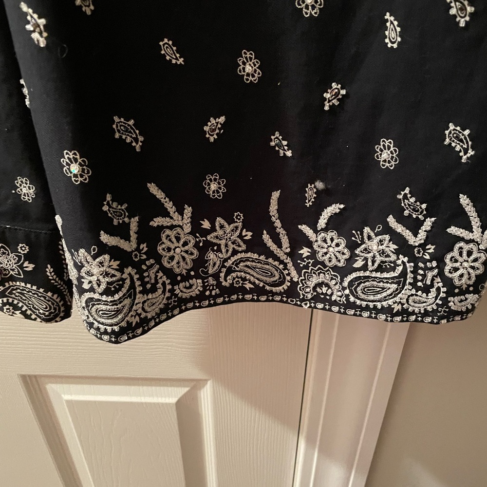 Nwots Quacker Factory Black With Tons Of Bling!M - image 8